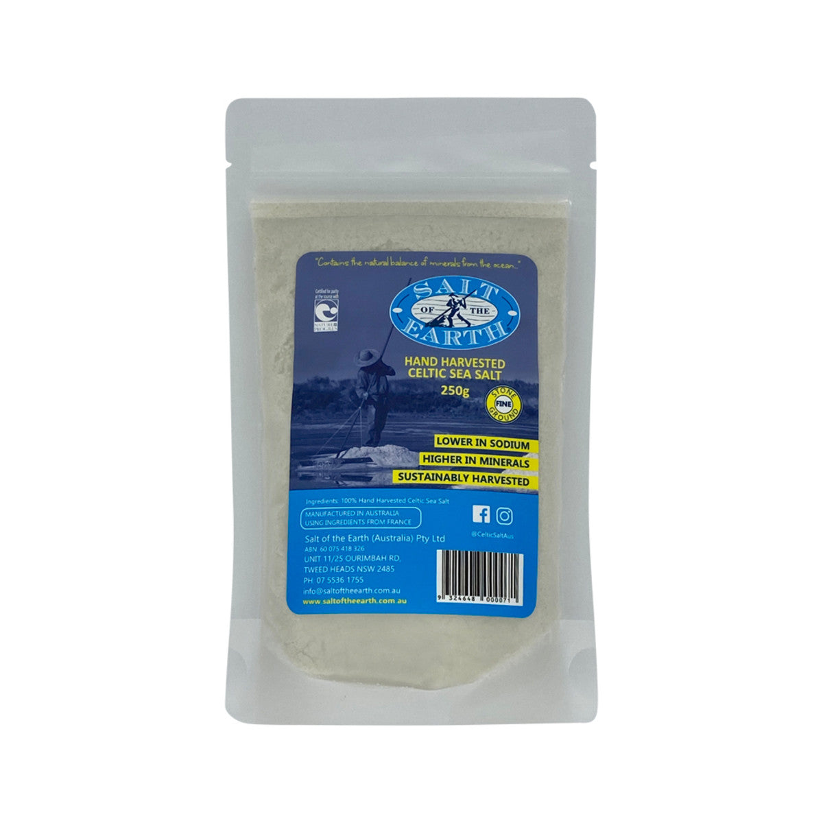 SALT OF THE EARTH Coarse Sea Salt (Celtic) 650g — Australian