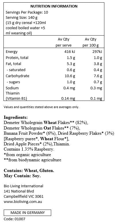 Holle Organic Baby Muesli Porridge 150g