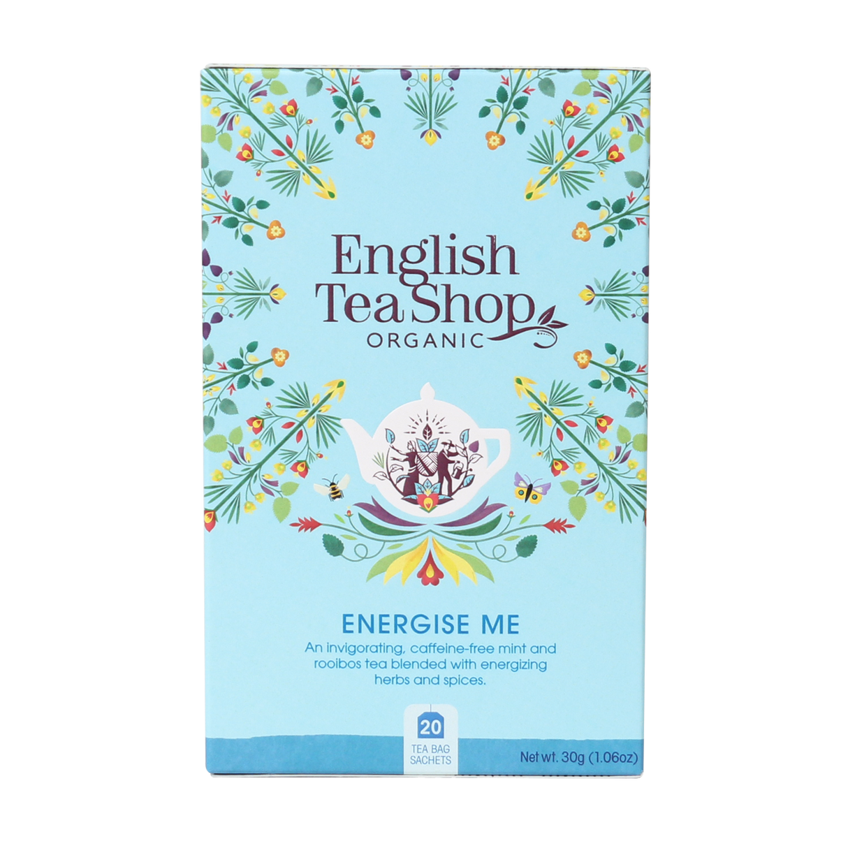 English Tea Shop Organic Wellness Energize Me Teabags 20 Bags x 6