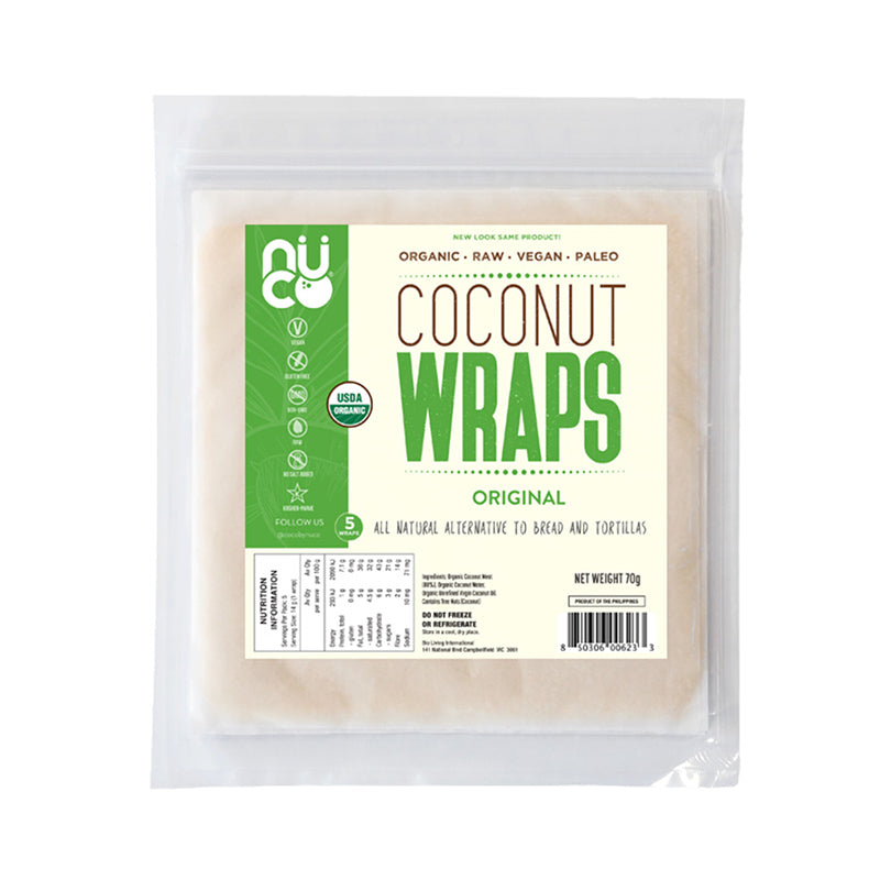 Nuco Organic Coconut Wraps 5pk