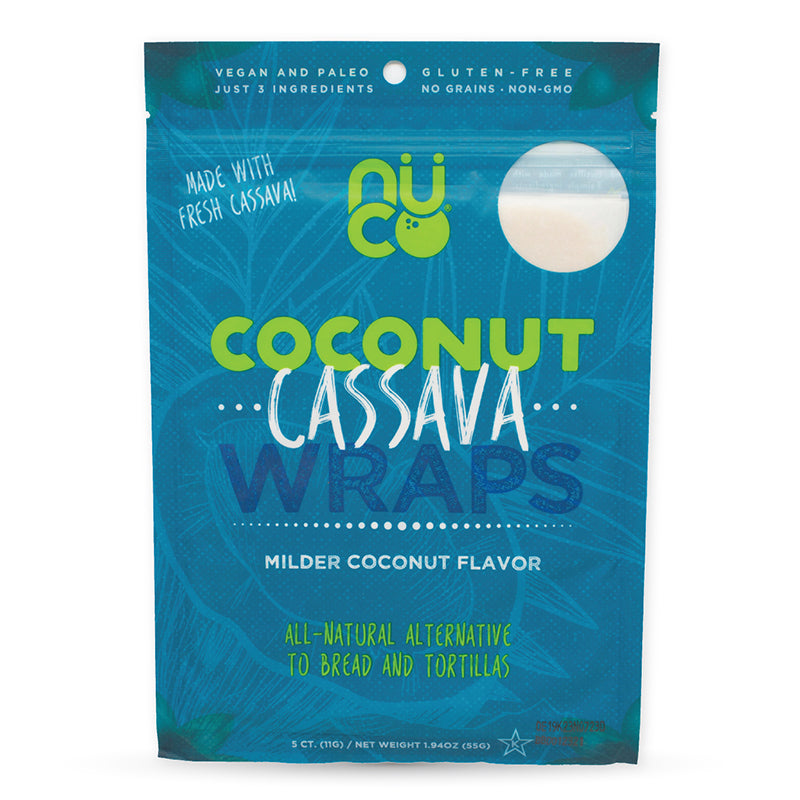 Nuco Coconut Cassava Wraps 55g (5x11g)