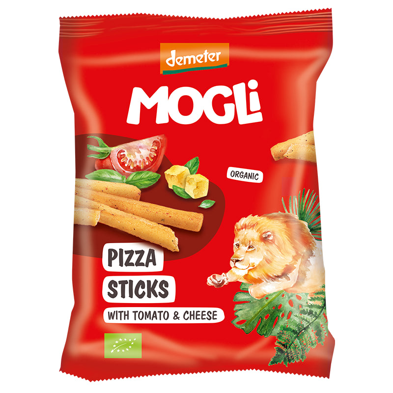 Mogli Organic Pizza Sticks with Cheese and Olive Oil 75g x 12