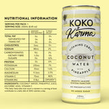 Koko & Karma Coconut Water - Vitamin C & Pineapple 250ml x 12