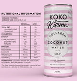 Koko & Karma Coconut Water - Collagen & Acai 250ml x 12