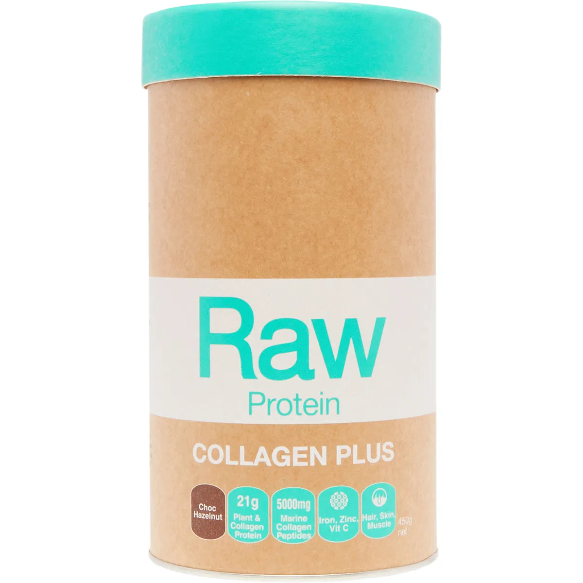 Amazonia Raw Protein Collagen Plus Choc Hazelnut