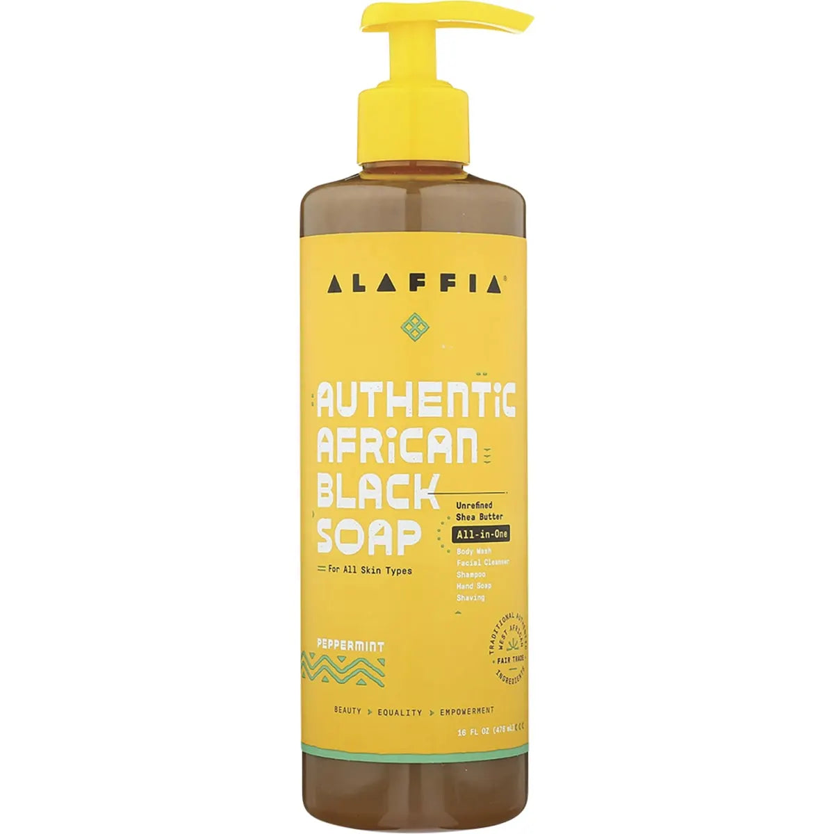 Alaffia African Black Soap All-In-One Peppermint 475ml