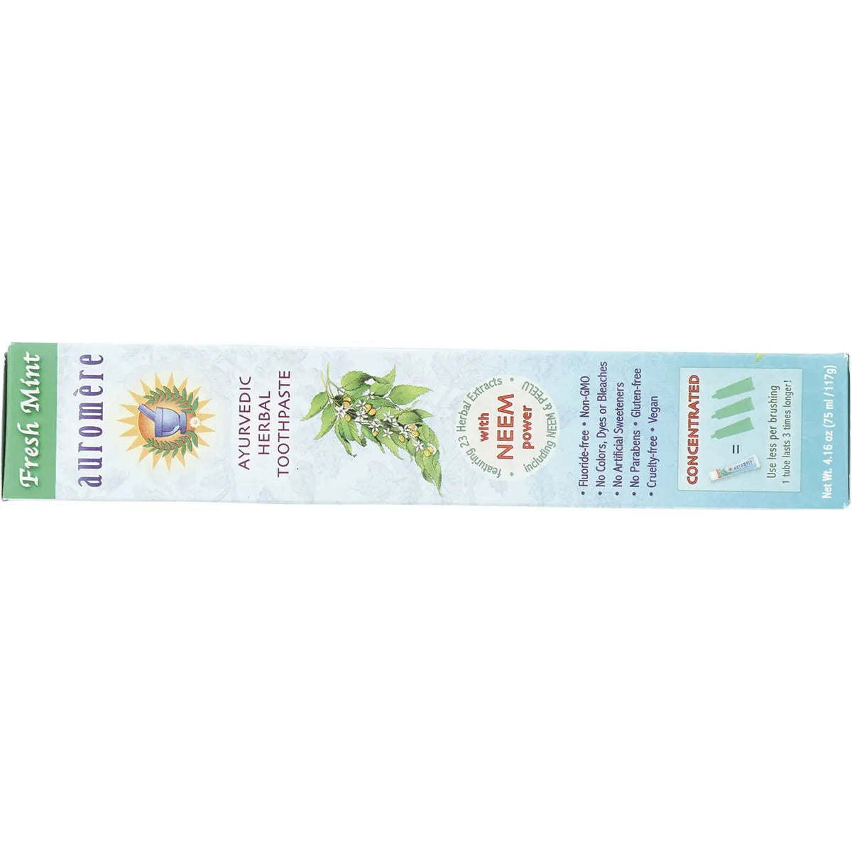 Auromere Mint Toothpaste 117g x 6