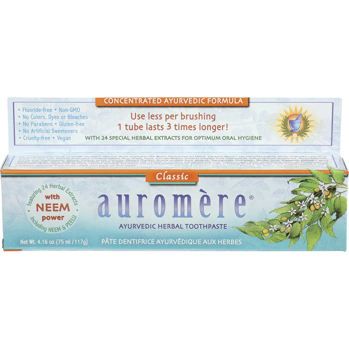 Auromere Licorice Toothpaste 117g x 6