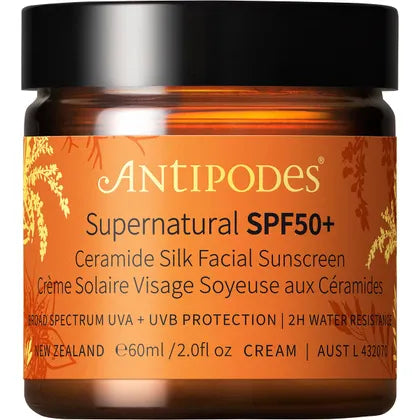 Antipodes Supernatural SPF50+ Ceramide Silk Sunscreen 60ml