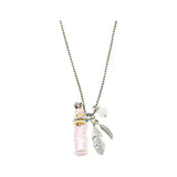 Amrita Court Aroma Necklace Crystal Bottle Rose Quartz