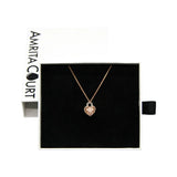 Amrita Court Aroma Necklace Rose Gold Heart Lock