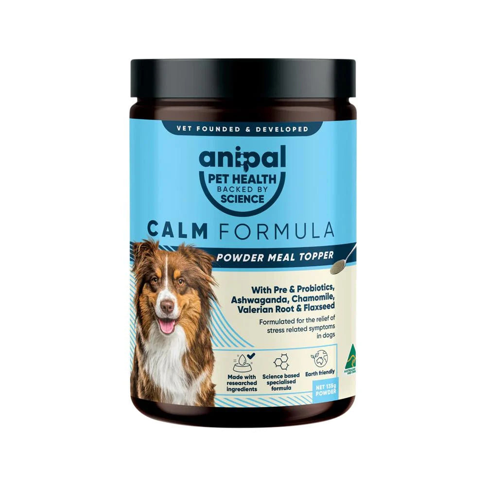 Anipal Calm Formula Powder Meal Topper For Dogs 135g