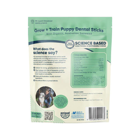 Anipal Grow + Train Puppy Dental Sticks Smoked Flavour 160g