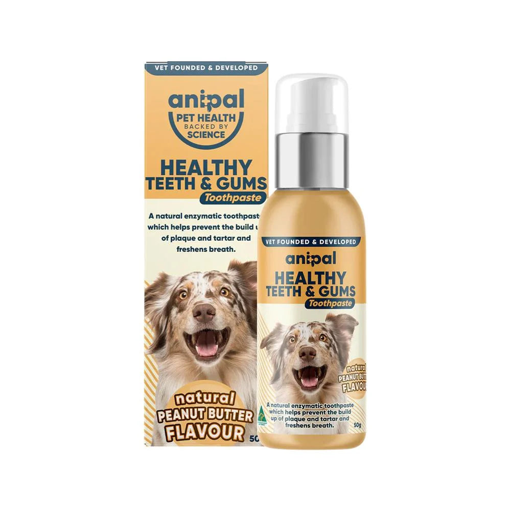 Anipal Healthy Teeth and Gums Toothpaste Peanut Butter For Dogs 50g