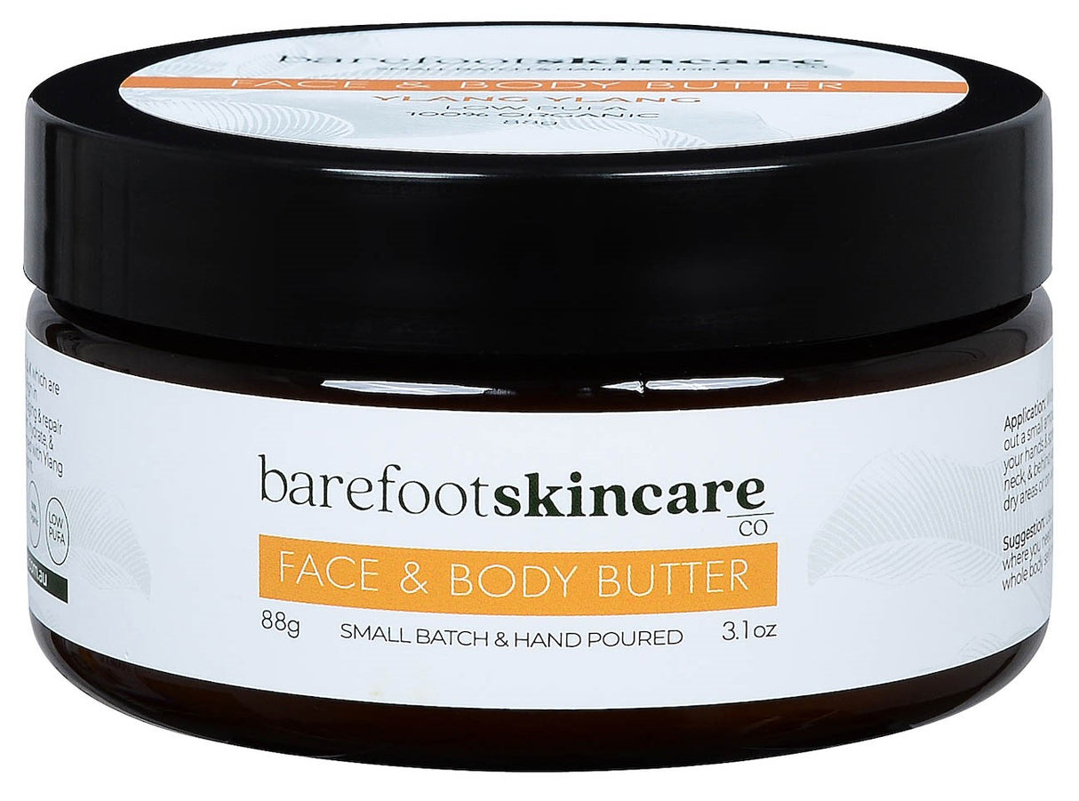 Barefoot Skincare Tallow Face & Body Butter – Ylang Ylang 88g