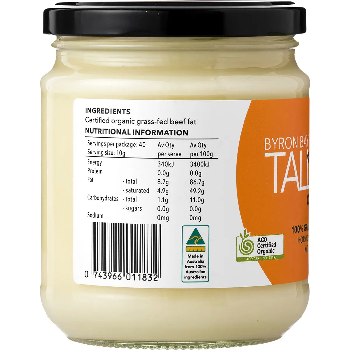 Byron Bay Tallow Organic Grass Fed Beef Tallow