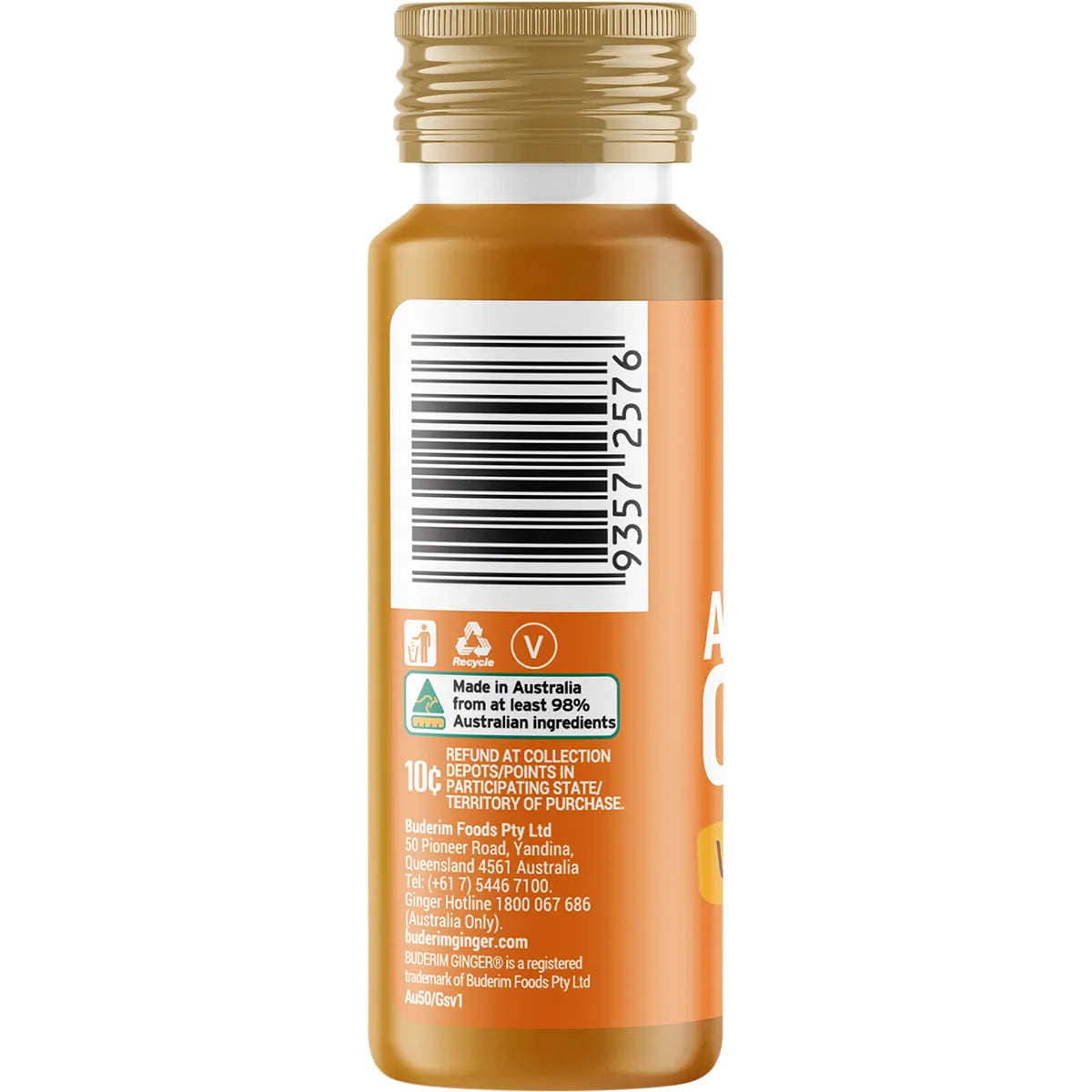 Buderim Ginger Australian Ginger Vitality Shot 50ml