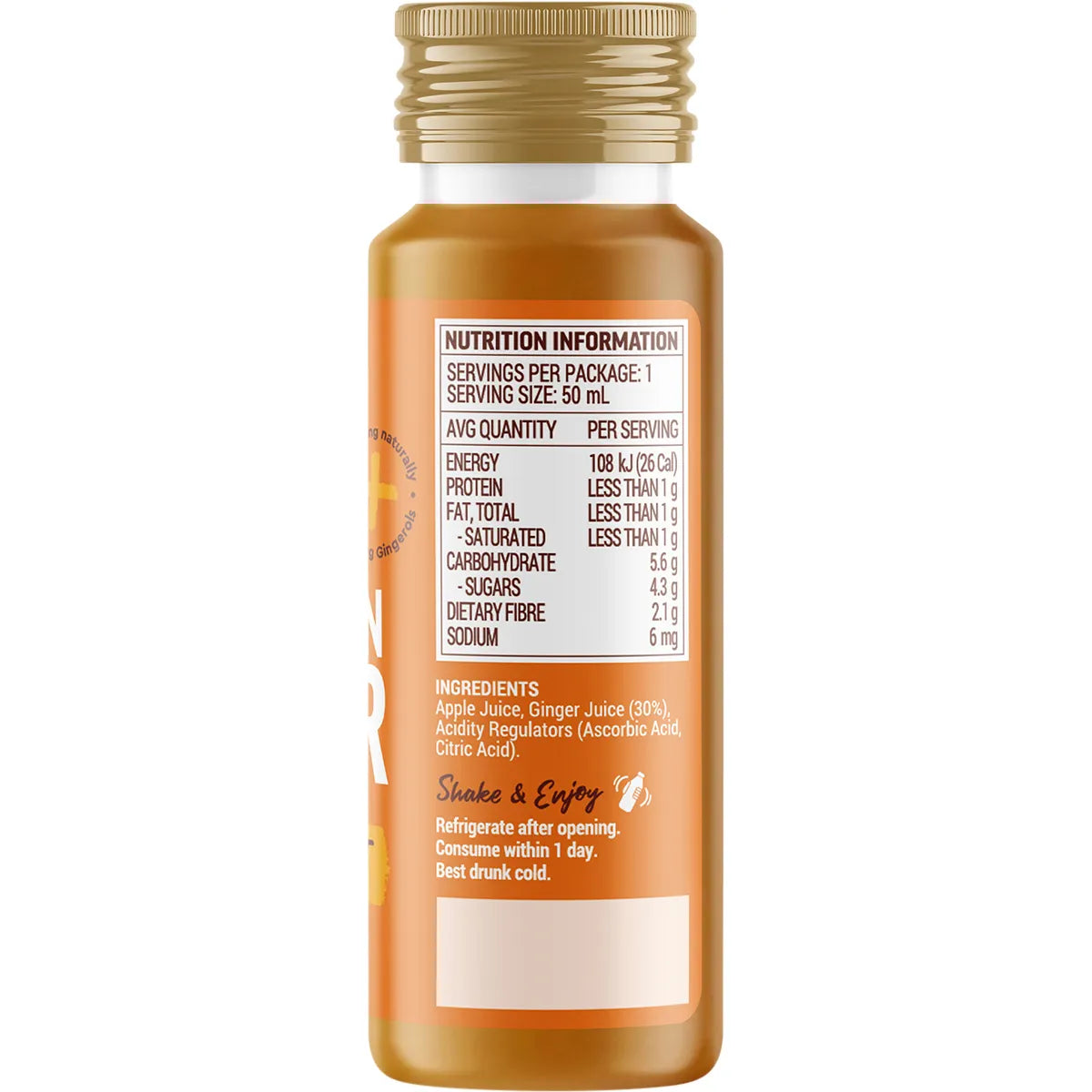 Buderim Ginger Australian Ginger Vitality Shot 50ml