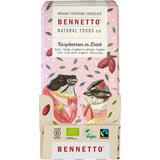 Bennetto Organic Dark Chocolate Raspberries In Dark 80g x 12