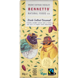 Bennetto Organic Dark Chocolate Dark Salted Caramel 80g x 12