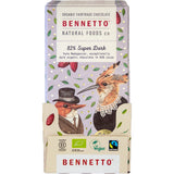 Bennetto Organic Dark Chocolate 82% Super Dark 80g x 12