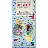 Bennetto Organic Dark Chocolate Coconut flakes 80g x 12