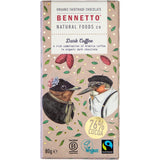 Bennetto Organic Dark Chocolate Dark Coffee 80g x 12