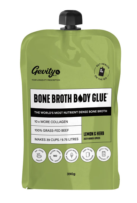 Gevity Rx Bone Broth Body Glue Go Pouch - Lemon