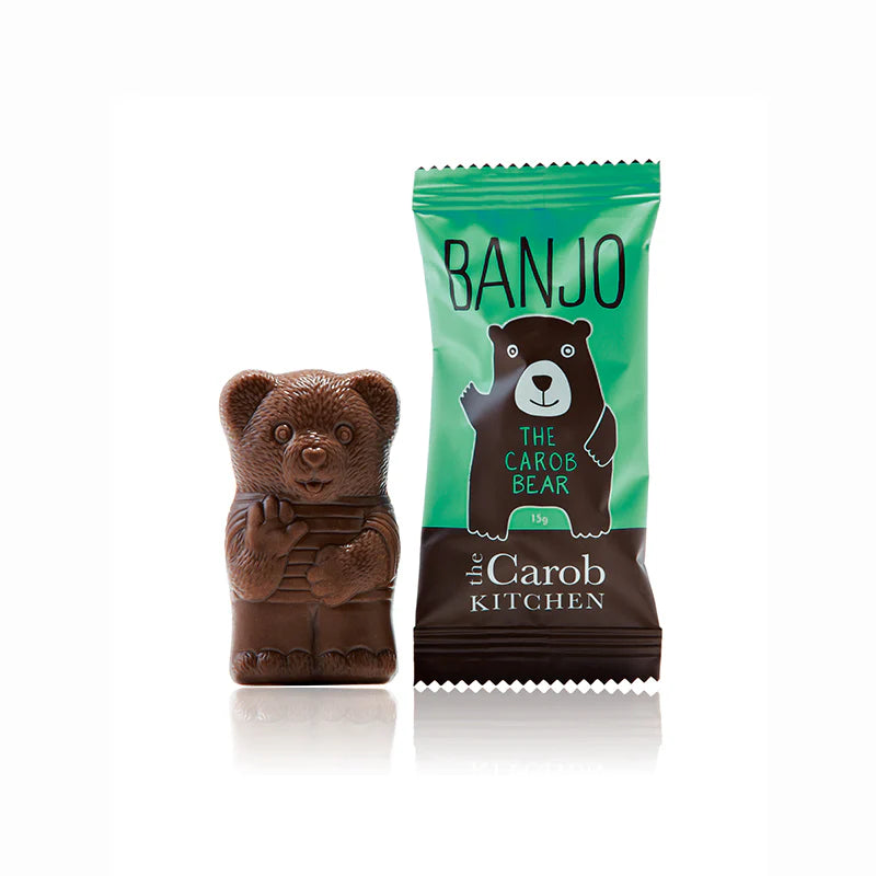 The Carob Kitchen Banjo Mint Carob Bear 50-pack of 15g