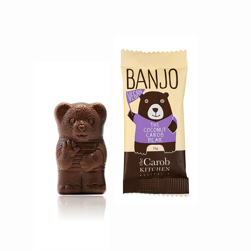 The Carob Kitchen Banjo Vegan Coconut Bear 50 x 15g