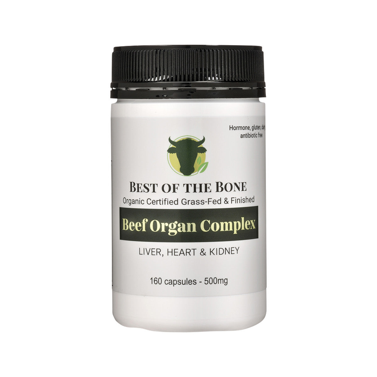 Best of the Bone Organic Beef Organ Complex Liver, Heart & Kidney 160 capsules