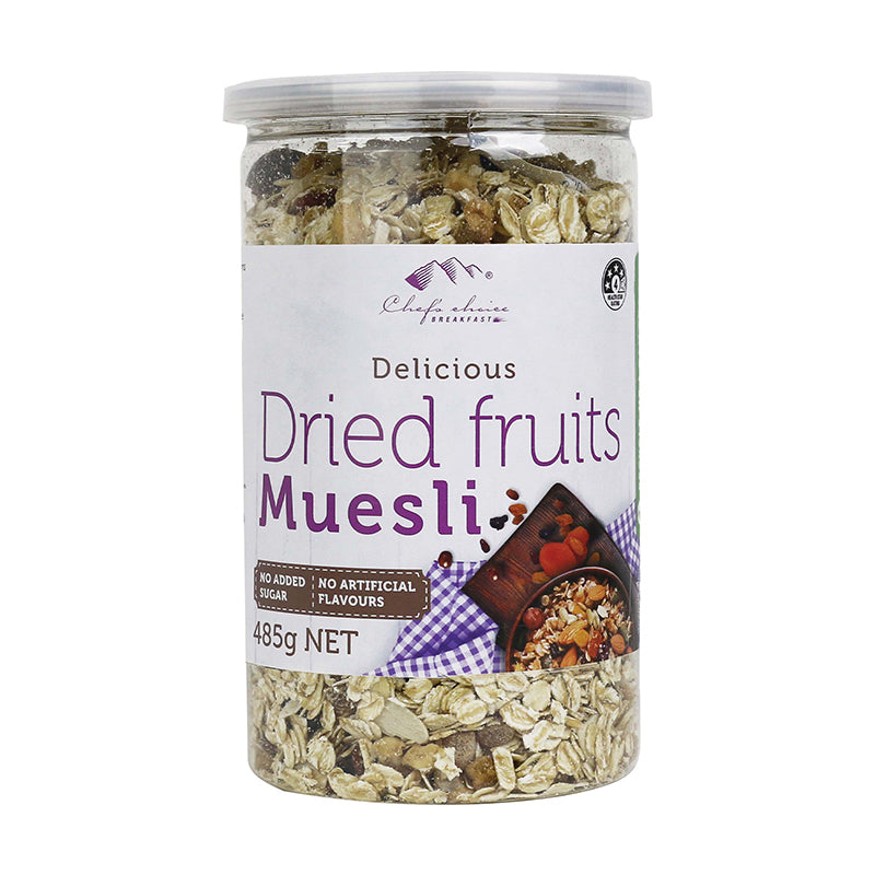 Chef's Choice Muesli with Dried Fruit 485g