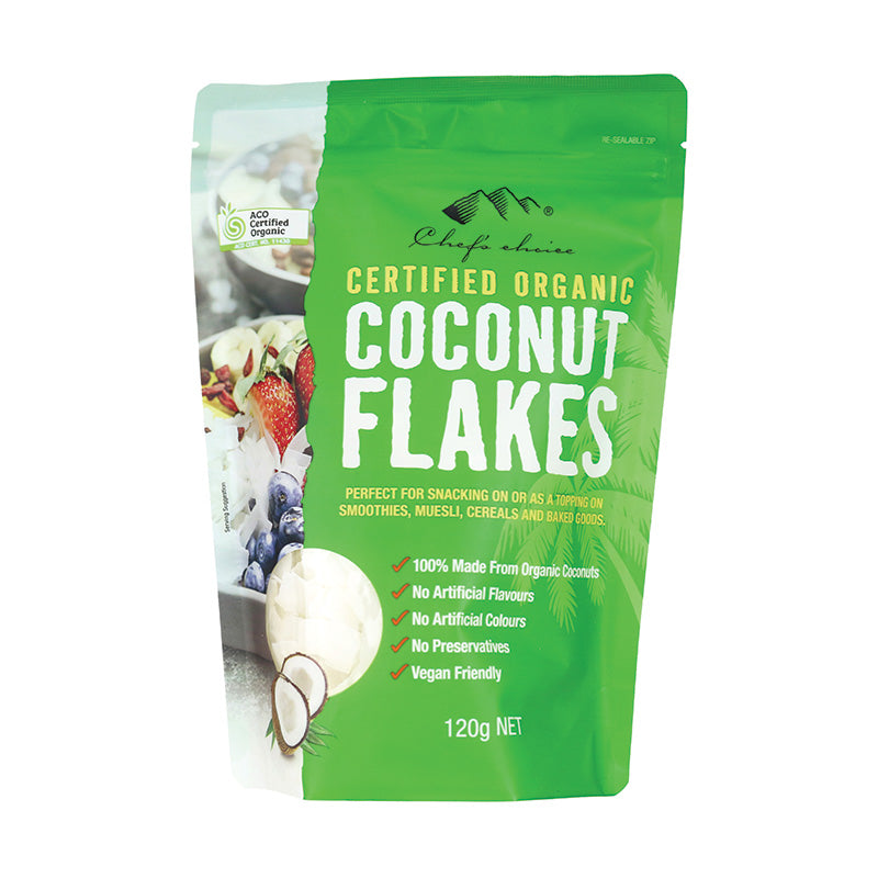 Chef's Choice Organic Coconut Flakes 120g