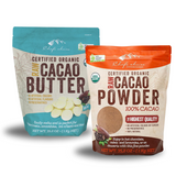 Chef's Choice Raw Organic Cacao Bundle: Butter Buttons & Powder 1kg