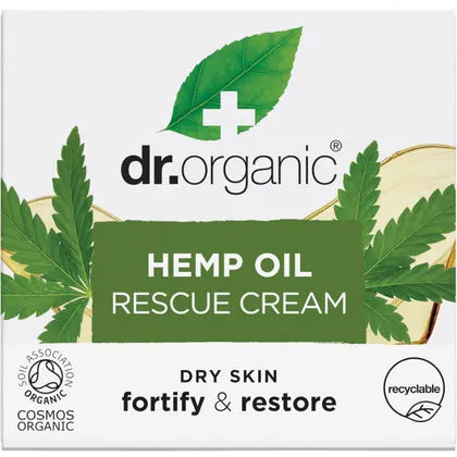 Dr Organic Rescue Cream Hemp Oil 50ml