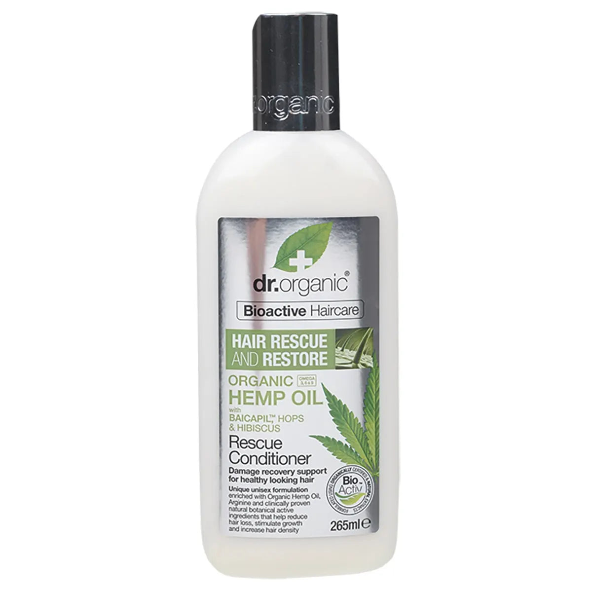 Dr Organic Rescue & Restore Conditioner Organic Hemp Oil 265ml