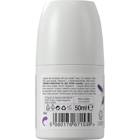 Dr Organic Roll-On Deodorant Lavender 50ml