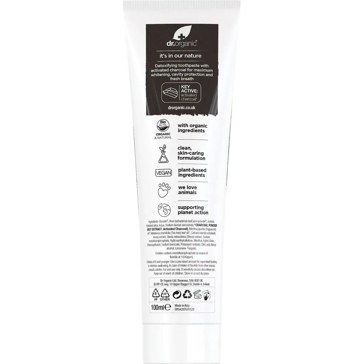 Dr Organic Activated Charcoal Toothpaste 100ml