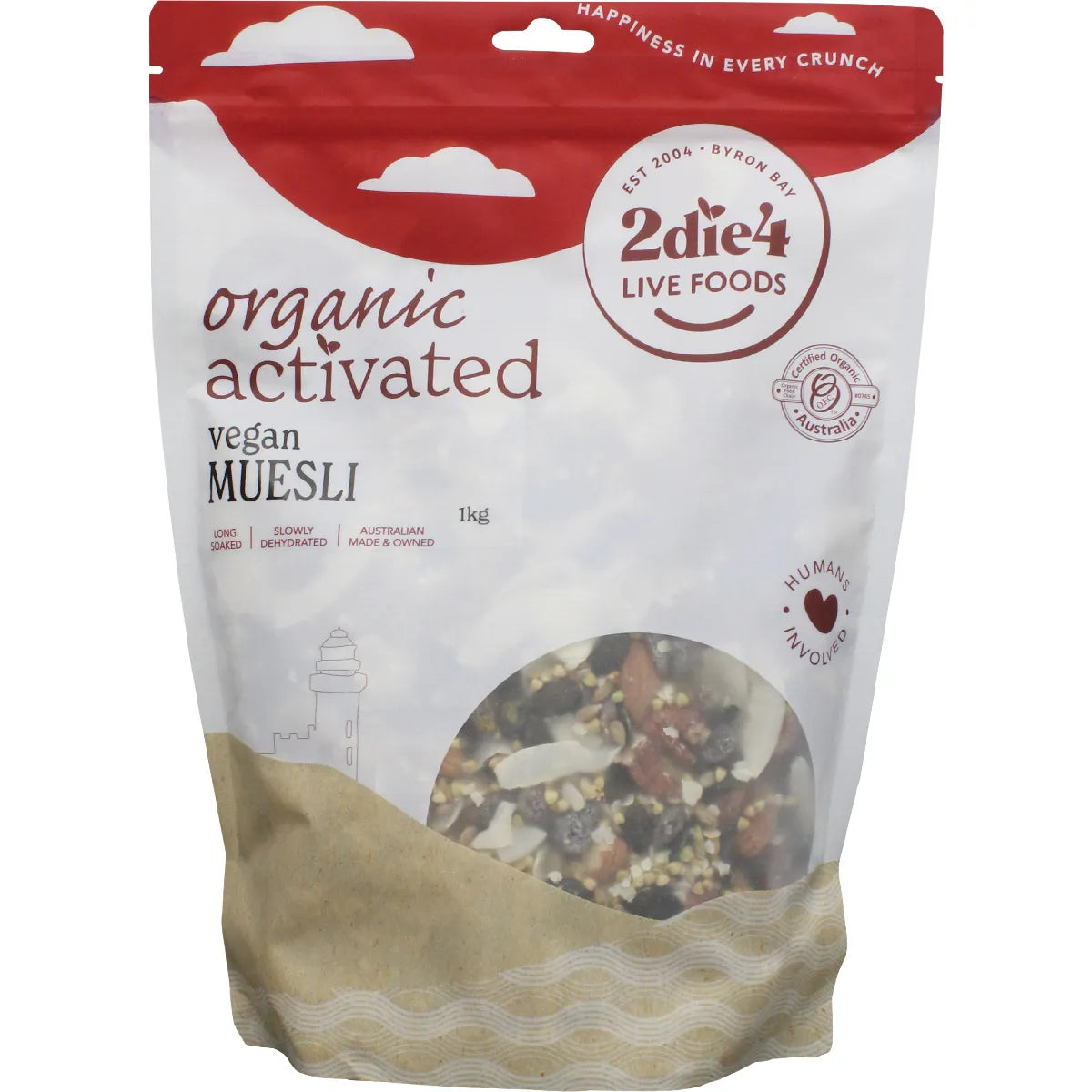 2Die4 Live Foods Organic Activated Muesli 1kg