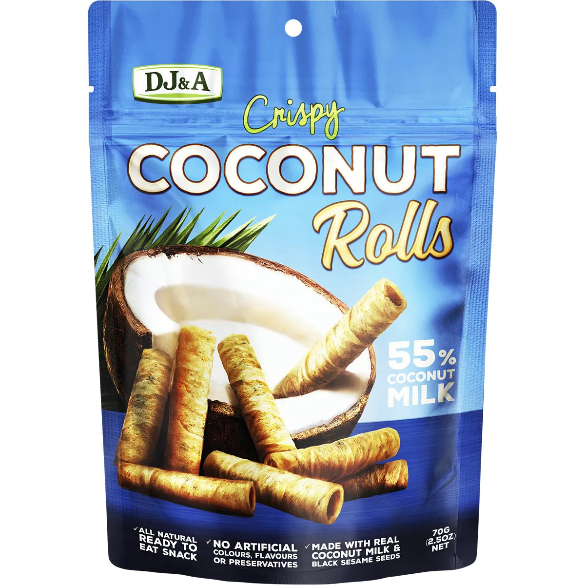 DJ&A Crispy Coconut Rolls 20x70g