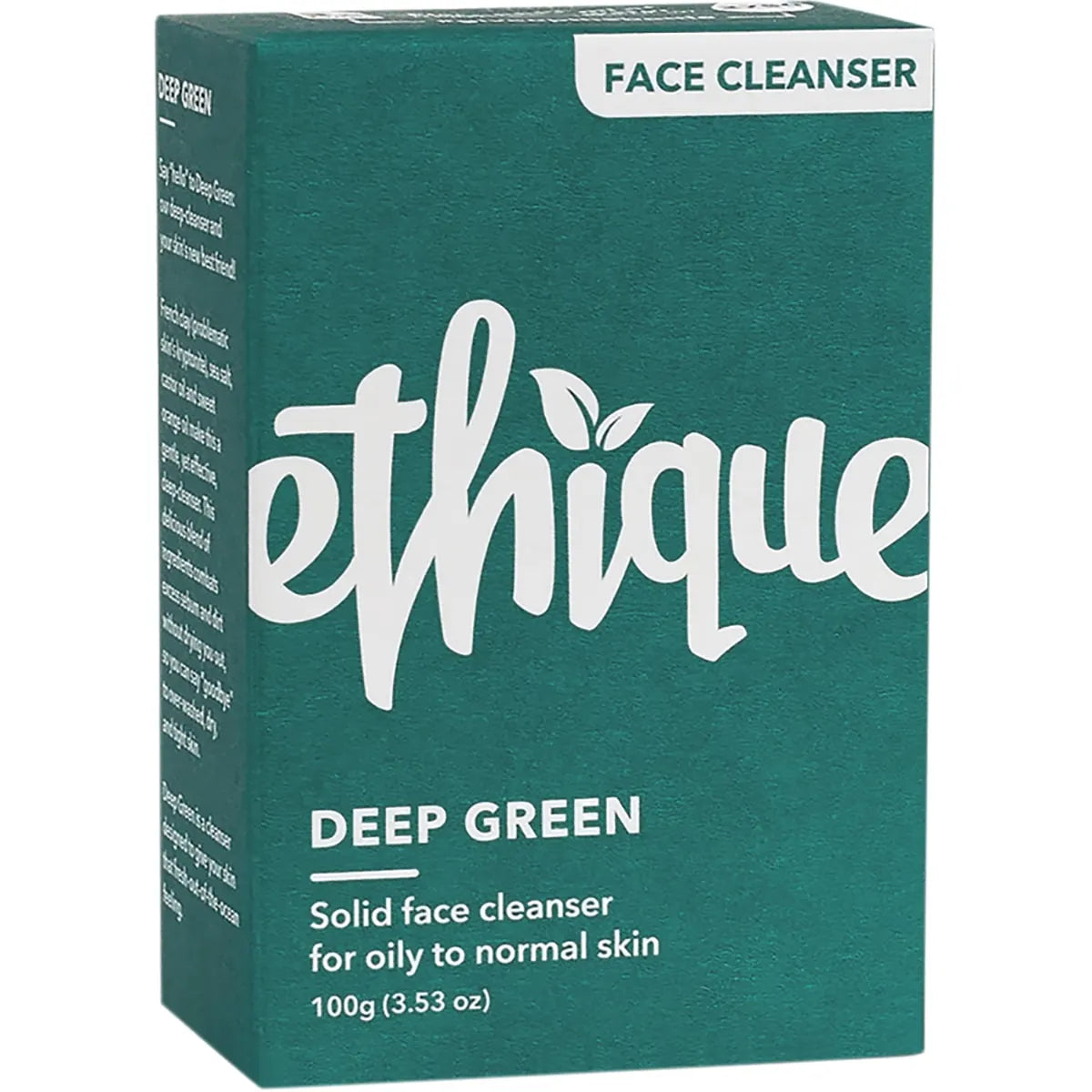 Ethique Solid Face Cleanser Bar Deep Green 100g