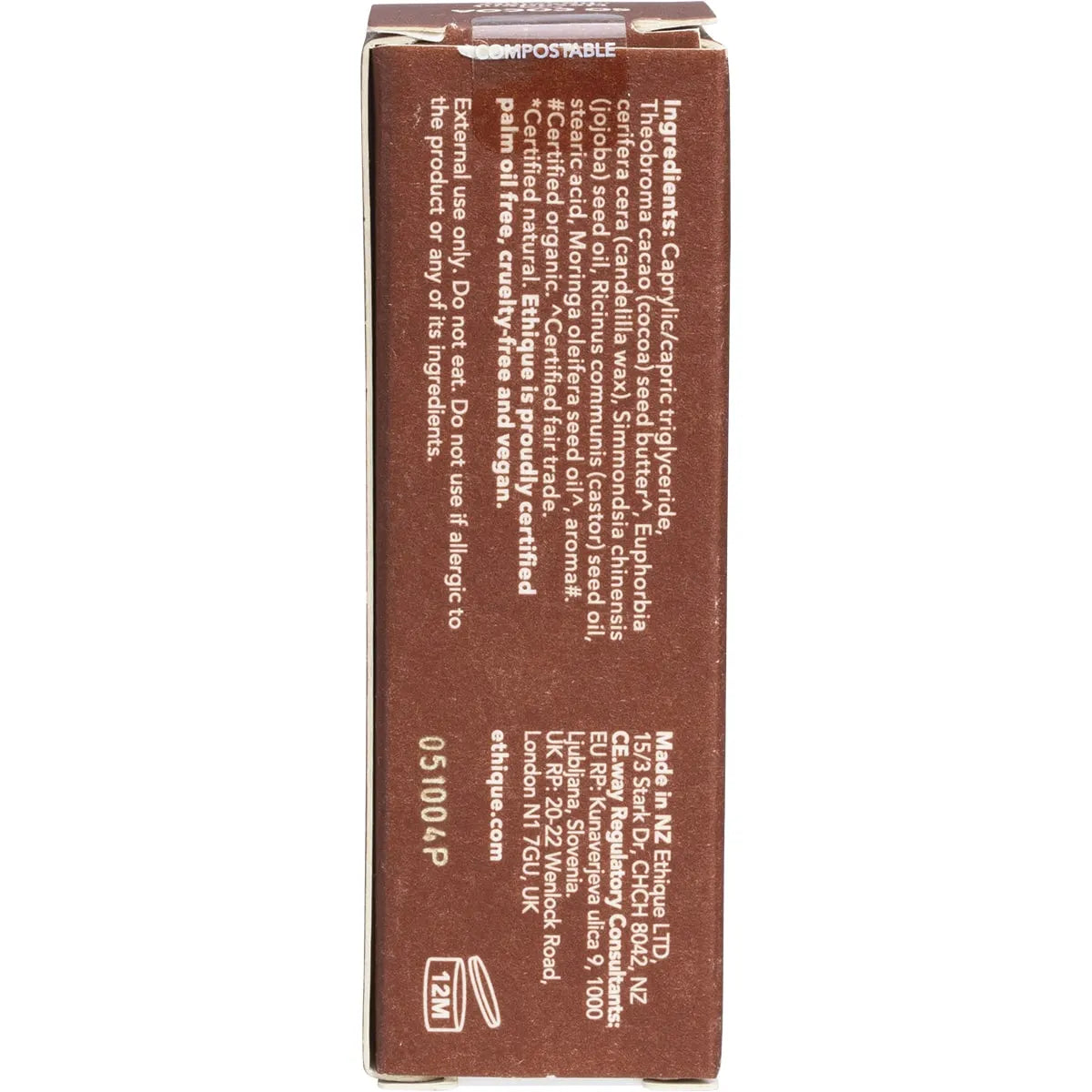 Ethique Lip Balm Pepped Up Cocoa 9g