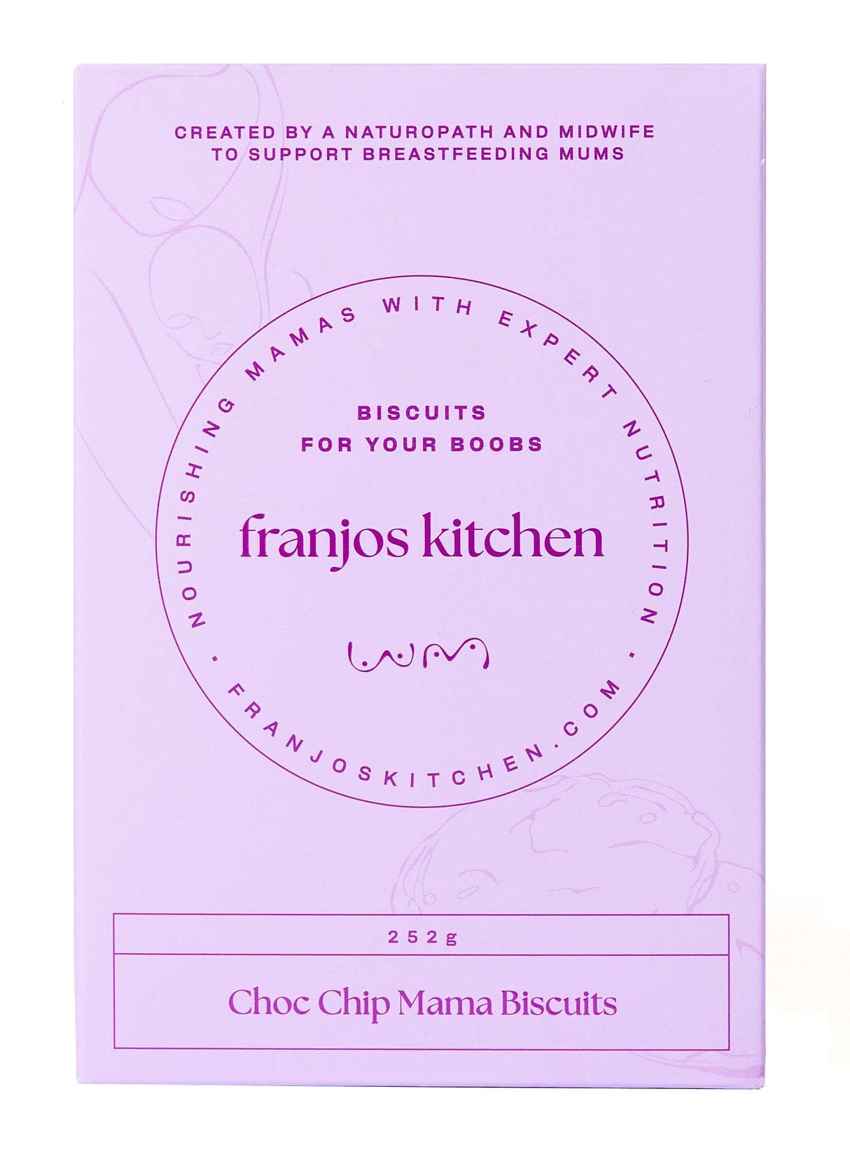 Franjo's Kitchen Lactatation Biscuits Choc Chip 252g