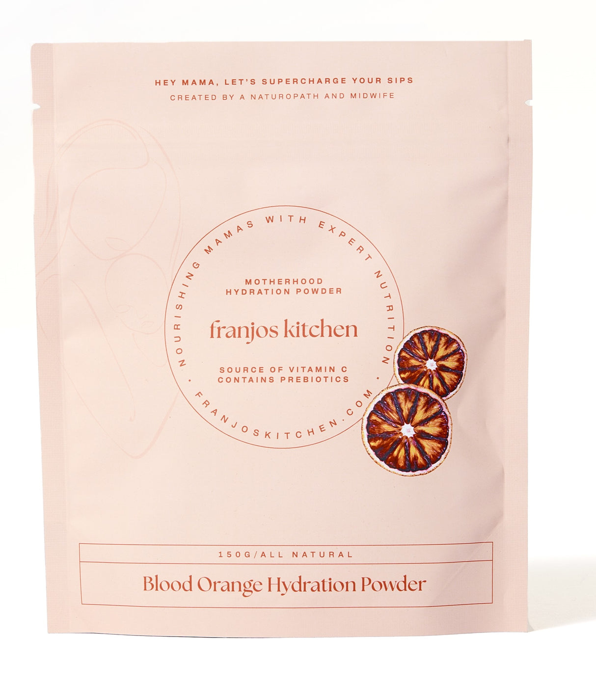 Franjo's Kitchen Motherhood Hydration Powder 150g - Orange & Coco