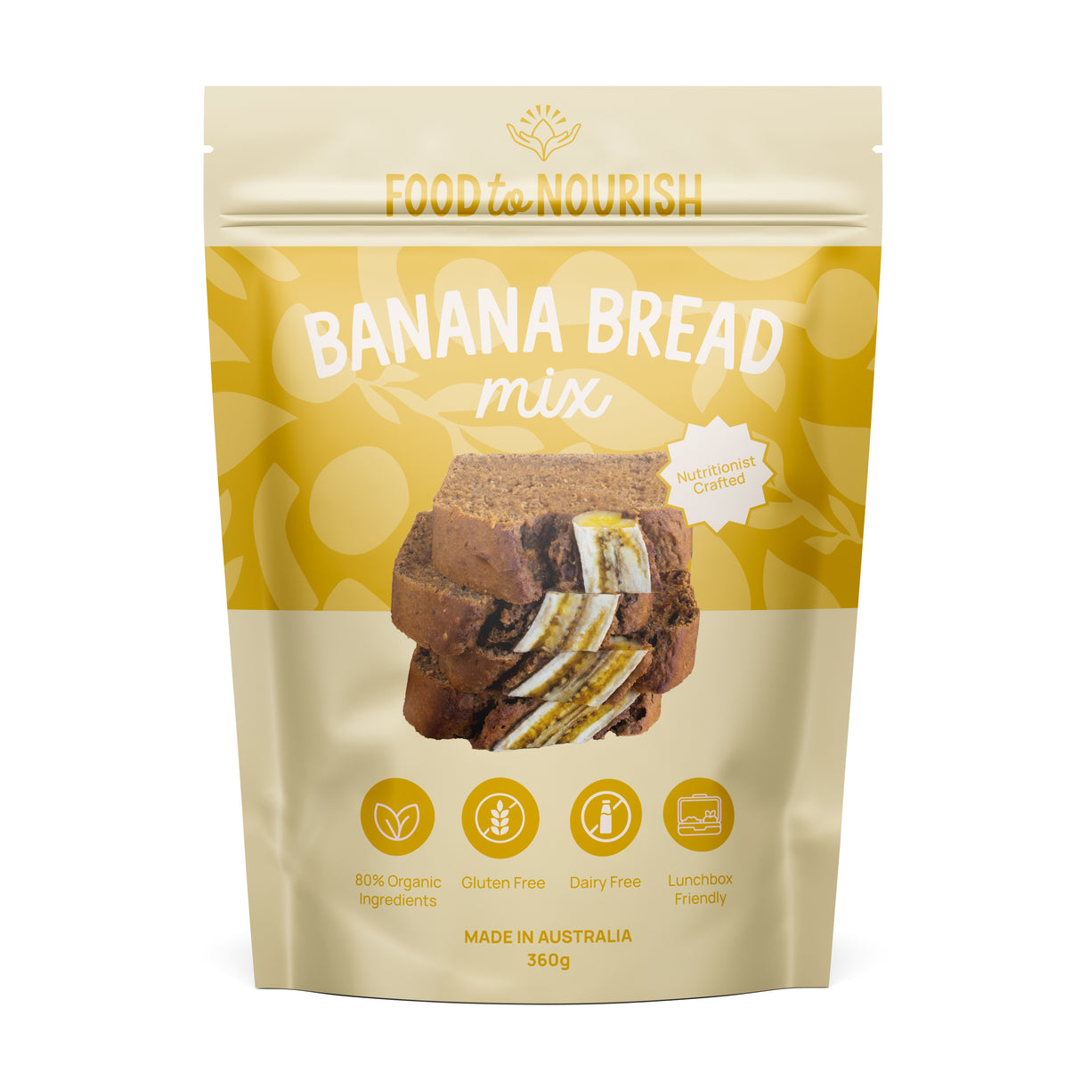 Food to Nourish Bread Mix Banana 360g