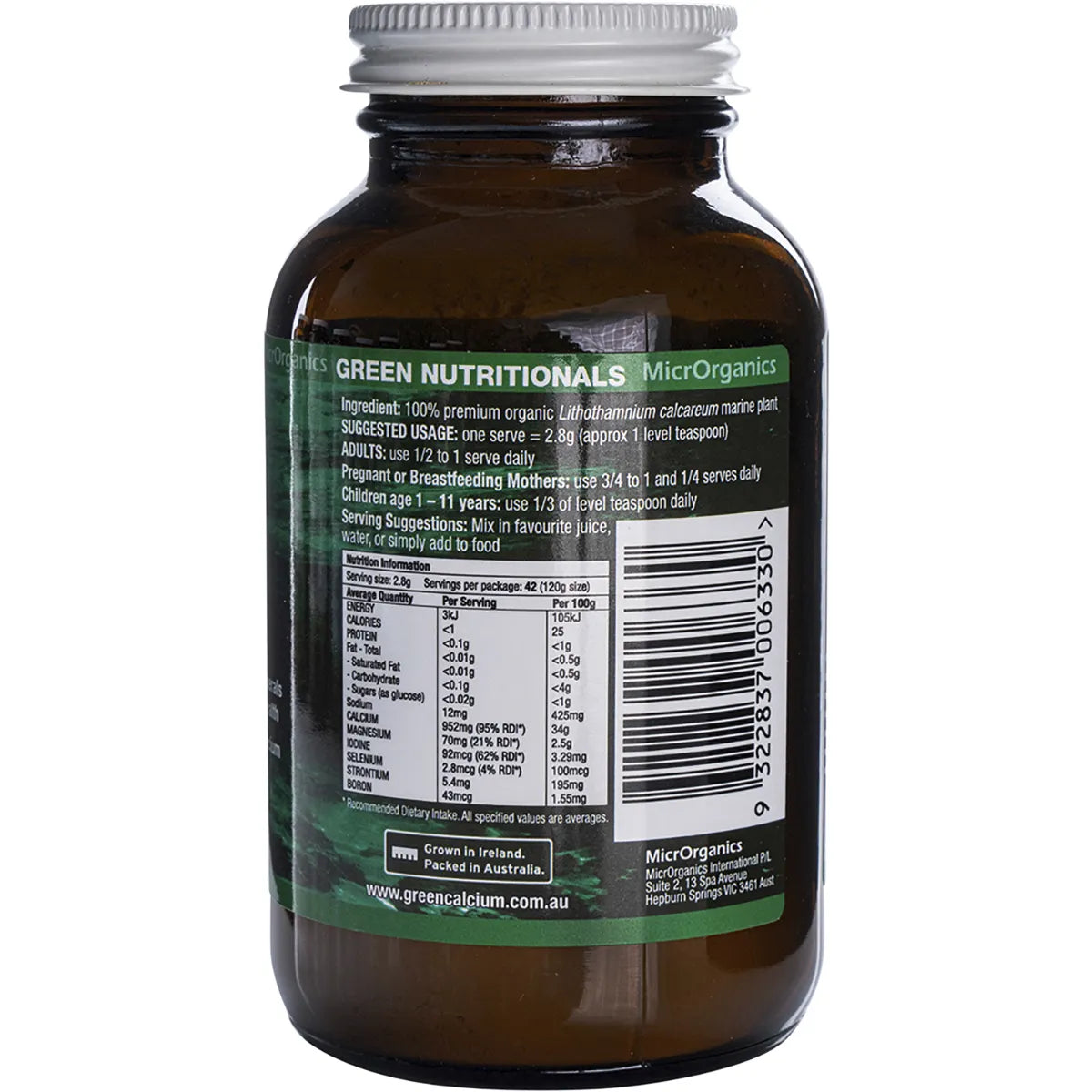 Green Nutritionals Green Calcium Powder 100g