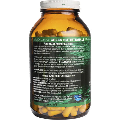 Green Nutritionals Green Calcium 240 VegeCaps