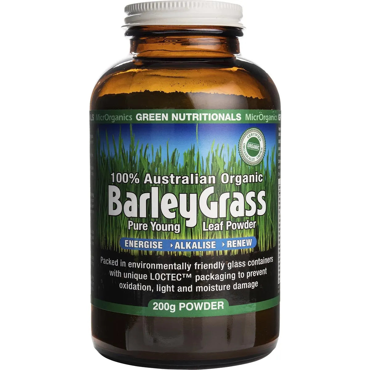 Green Nutritionals Barleygrass 100% Australian Organic - 200g