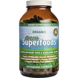 Green Nutritionals Organic Green Superfoods Vegan Capsules 600mg 250 Caps