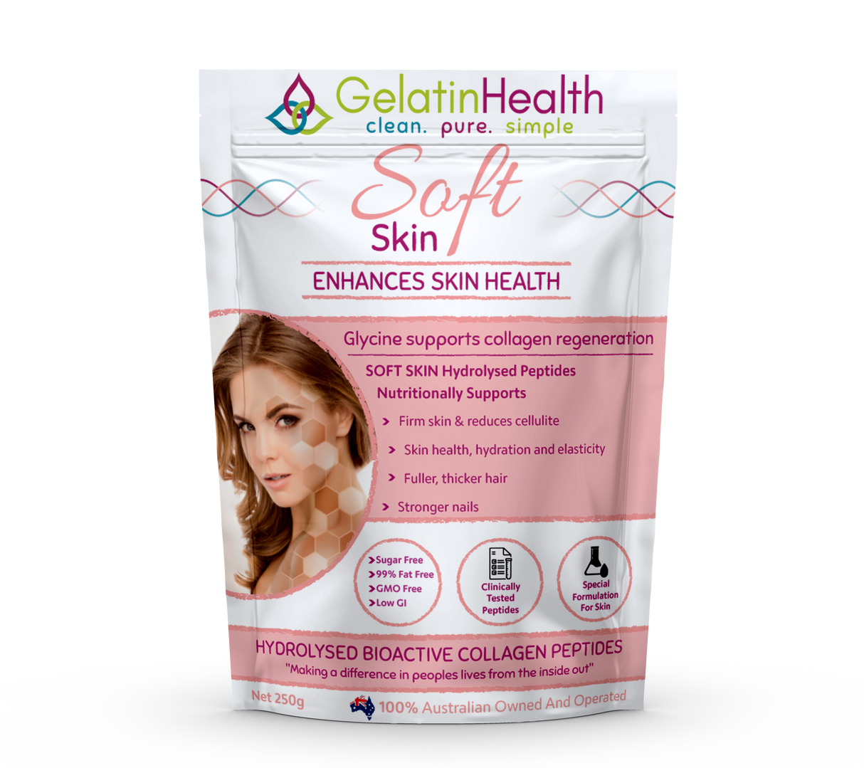 Gelatin Health Skin Collagen Powder 250g